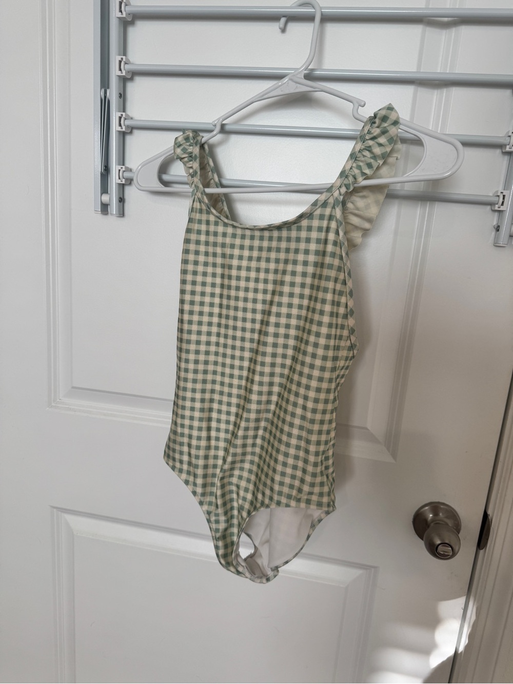 Polo by Ralph Lauren Sage Green and Cream Gingham One-Piece
